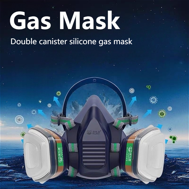 Respirator Half Face - Mascarilla de gas con filtro, protección