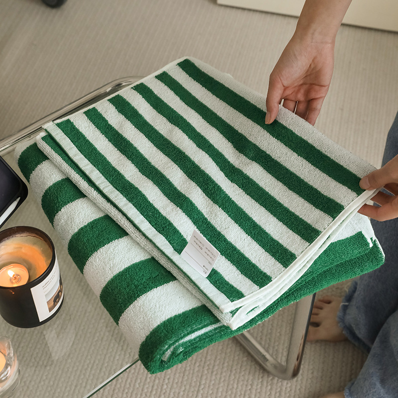 Cloth Face Mask Washable - Toallas absorbentes a rayas para baño,