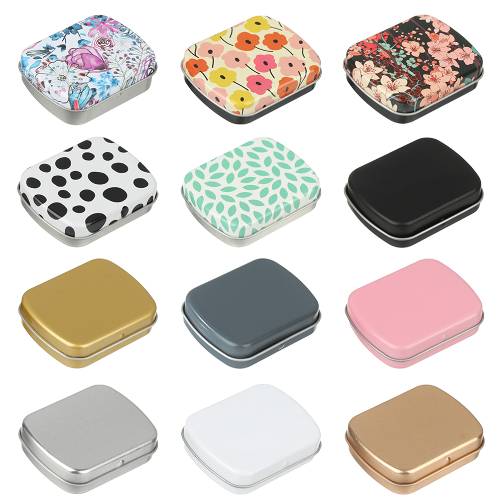 Face Mask Storage Box - Mini caja de Metal de lata