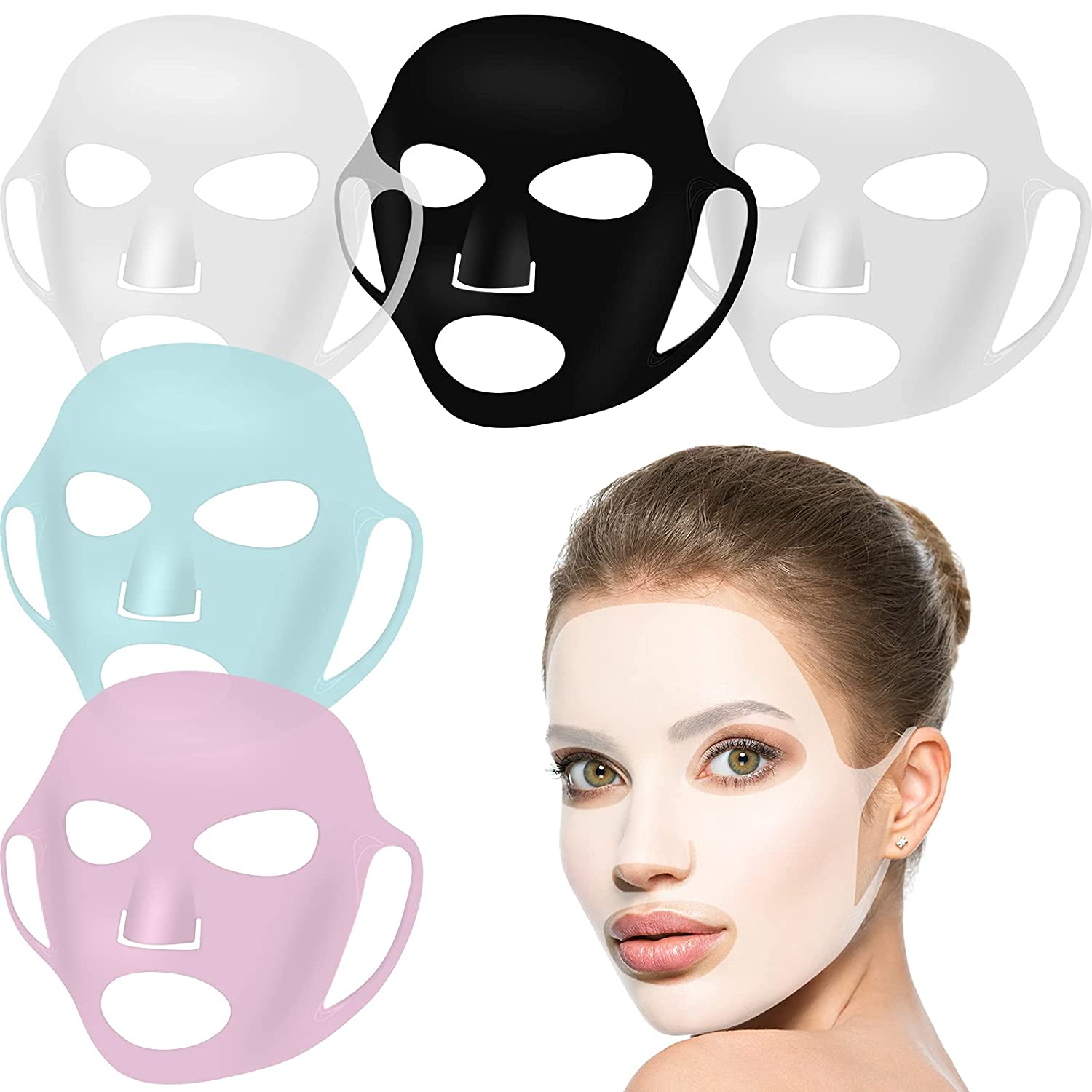 Silicone Mask Bracket - Soporte de silicona reutilizable para mascarillas,