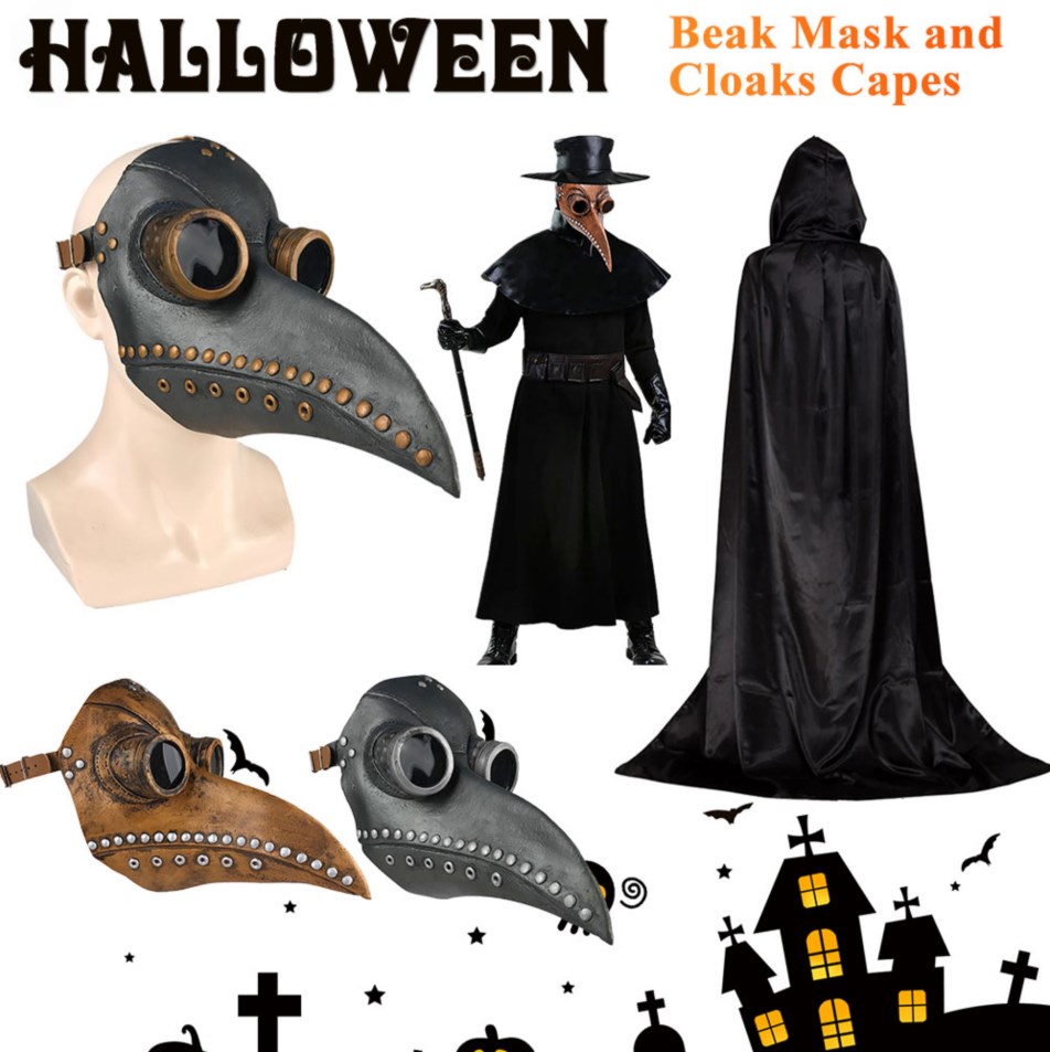Disposable Surgical Mask - Nueva máscara y capa de Halloween,