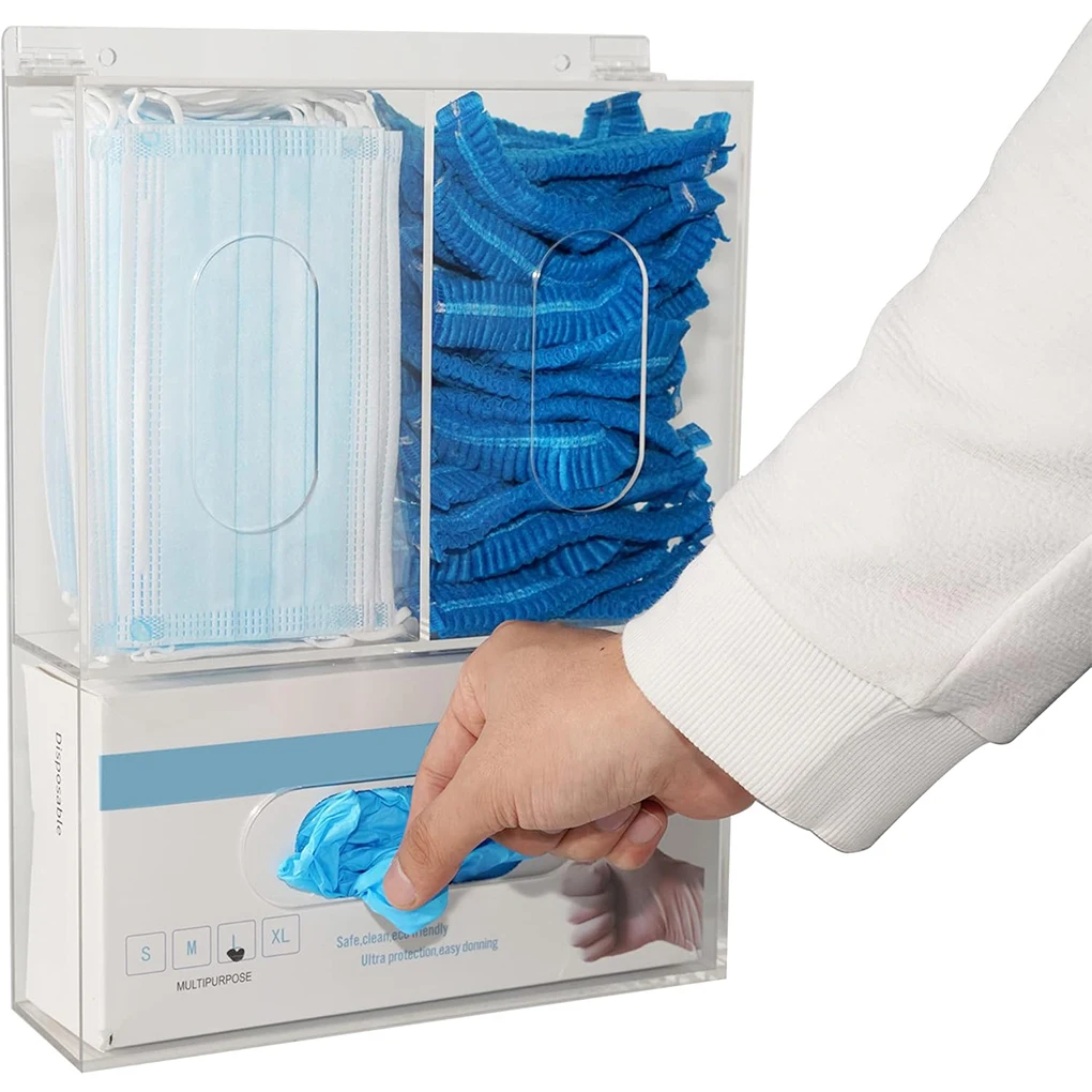 Soporte de guantes acrílico de - Face Mask Storage Box reseña y precio