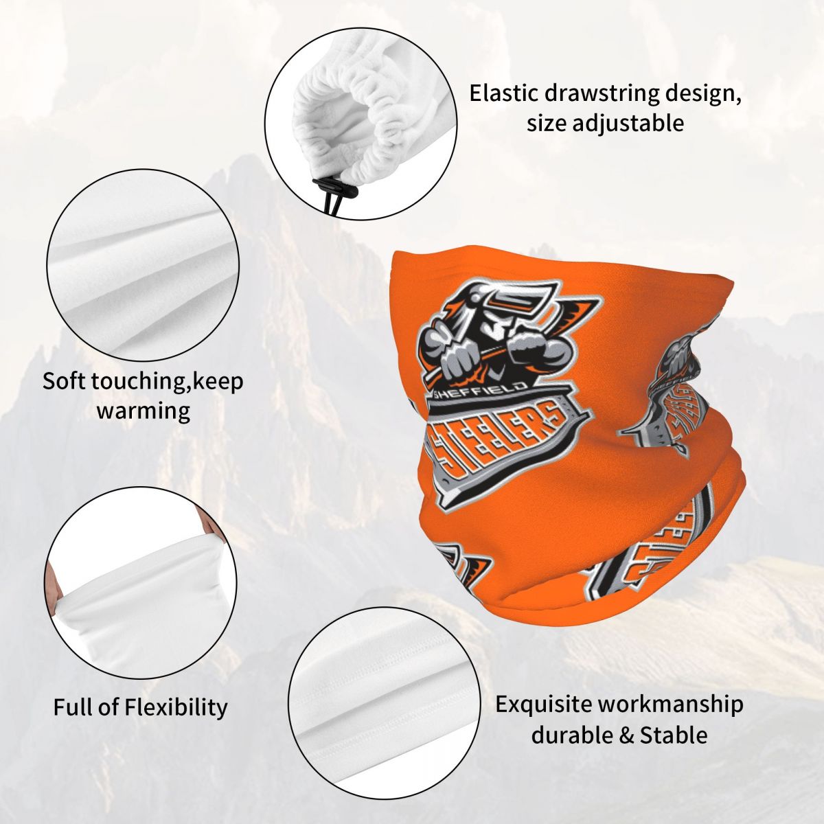 Sheffield Steelers Bandana - P - Neck Gaiter Face Cover reseña y precio