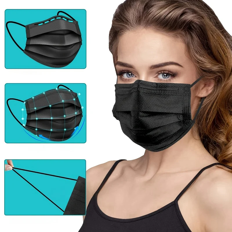 100 mascarillas desechables de - Disposable Mask Blue reseña y precio