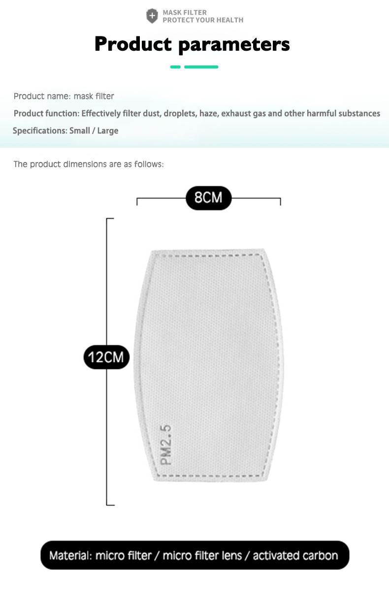Filtro para mascarilla PM2.5,  - Pm2.5 Filter Insert reseña y precio