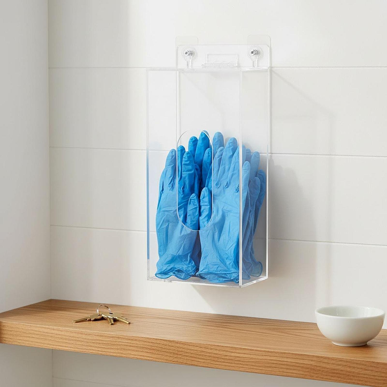 Soporte de pared para guantes  - Face Mask Storage Box reseña y precio