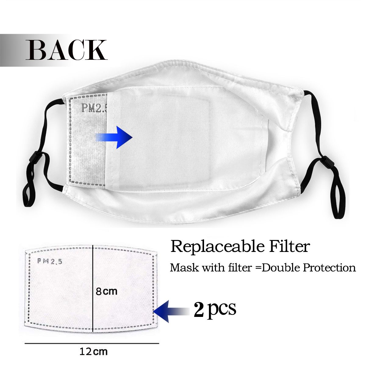 Mascarilla facial con filtro p - Cloth Face Mask Washable reseña y precio