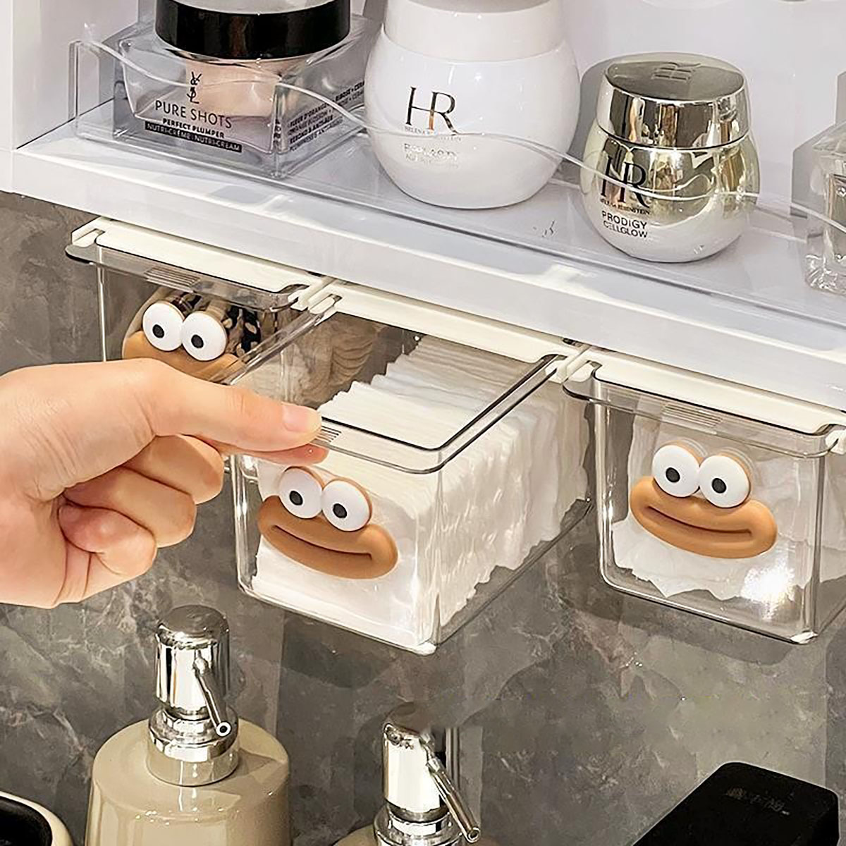 Palo de algodón transparente p - Face Mask Storage Box reseña y precio