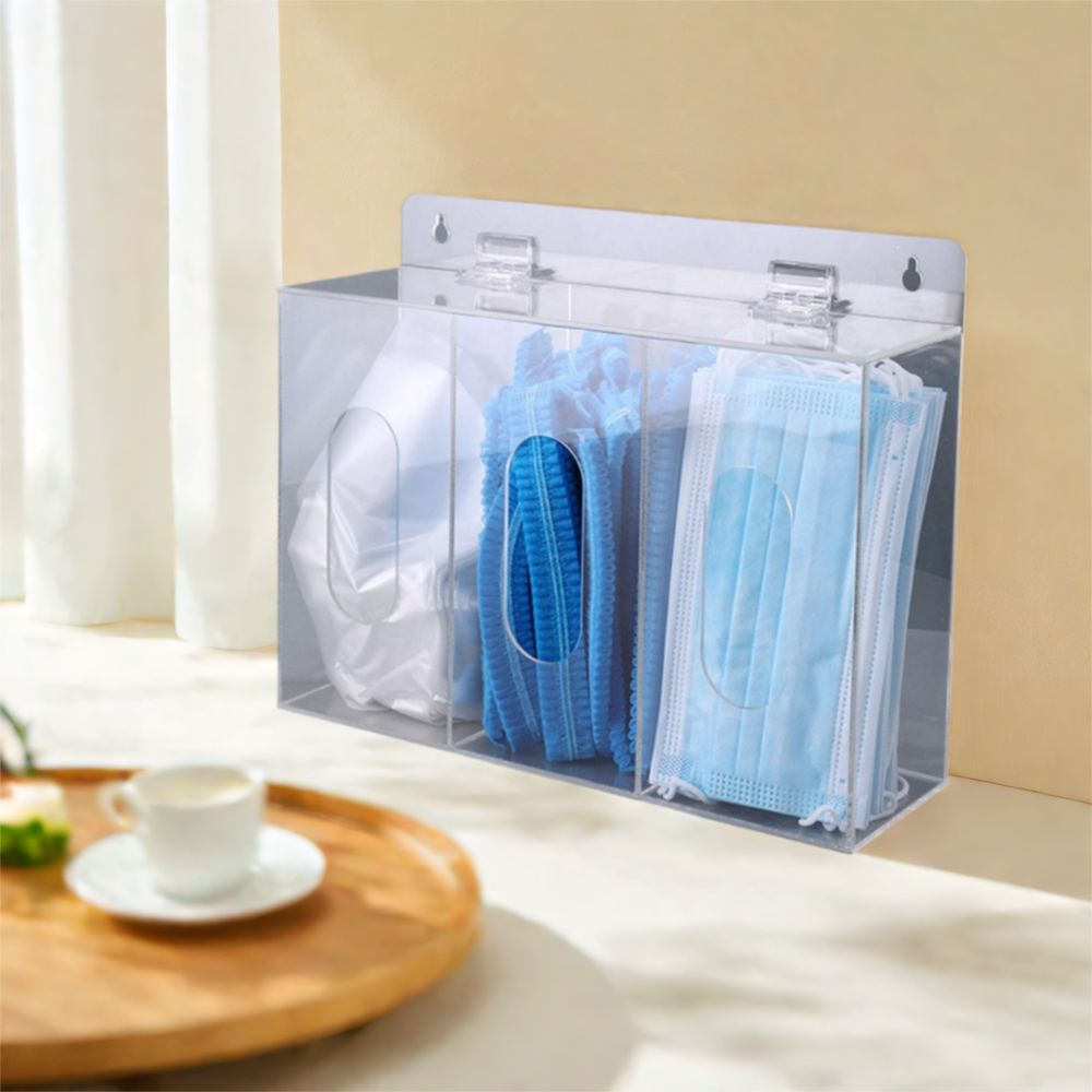 Portaguantes Acrílico de 1/2/3 - Face Mask Storage Box reseña y precio
