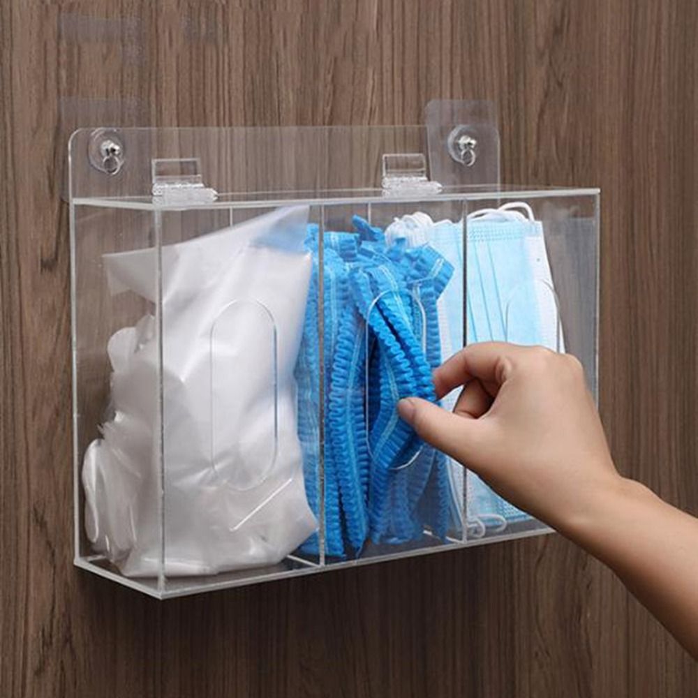 Portaguantes Acrílico de 1/2/3 - Face Mask Storage Box reseña y precio
