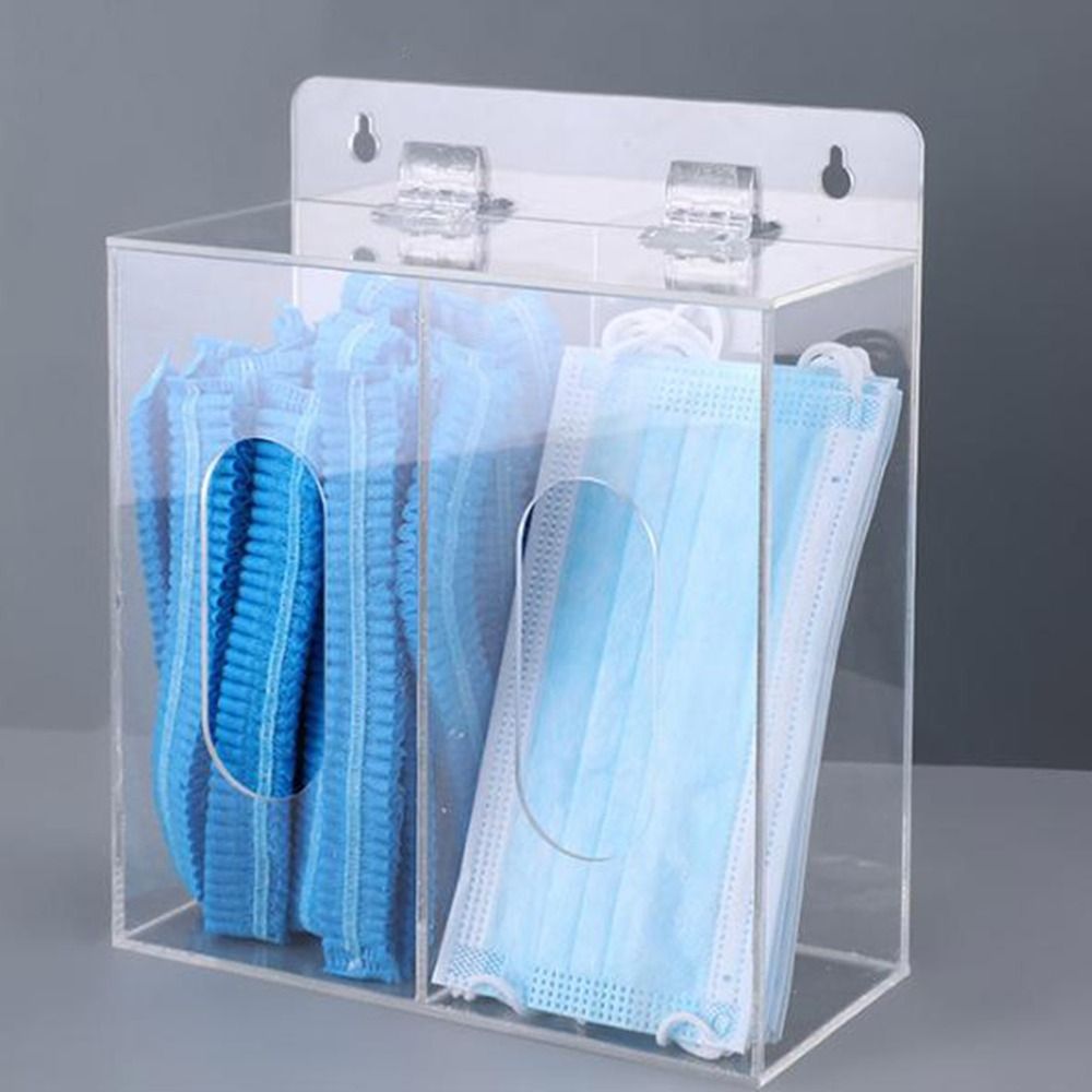 Portaguantes Acrílico de 1/2/3 - Face Mask Storage Box reseña y precio