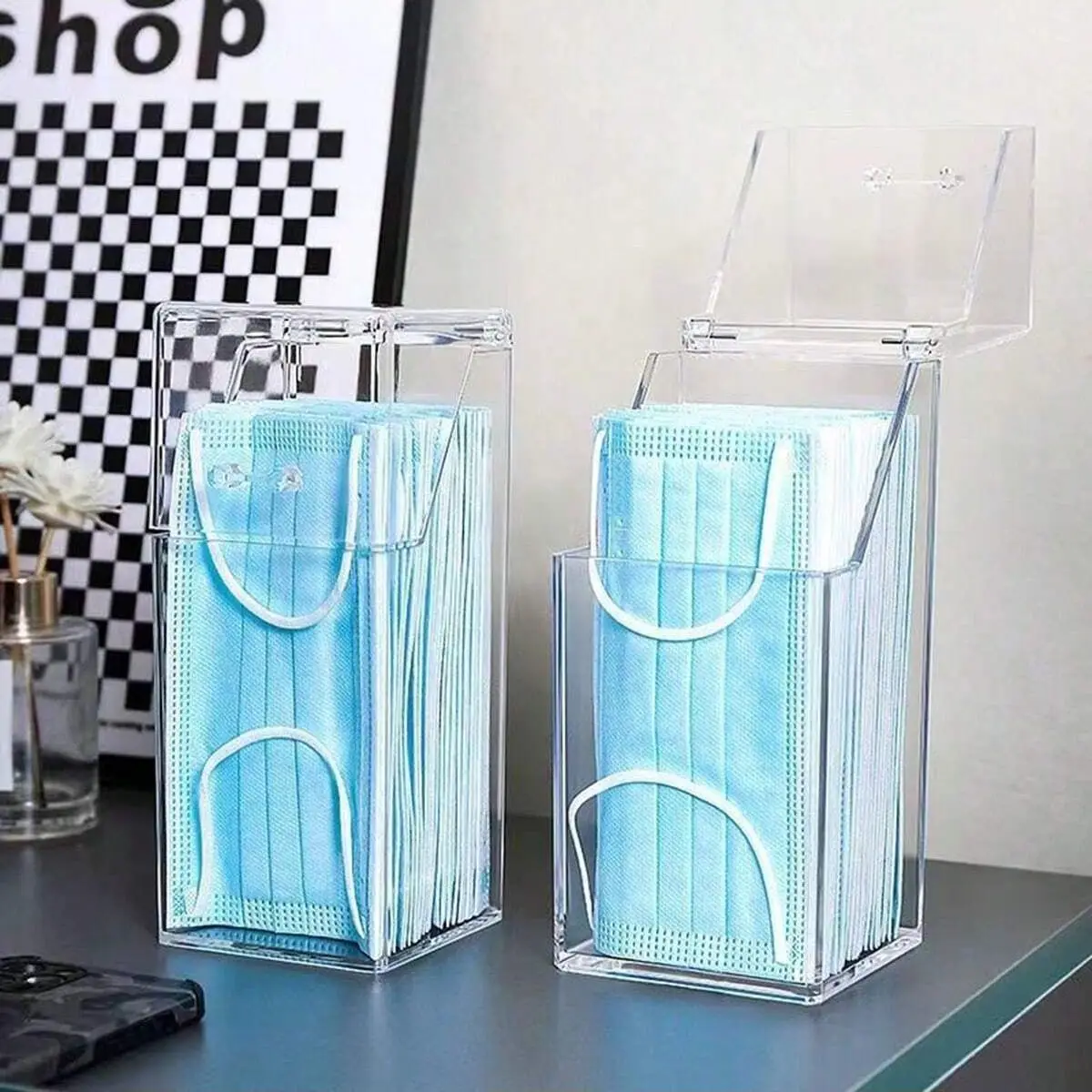 1/2 Uds.-caja de almacenamient - Face Mask Storage Box reseña y precio